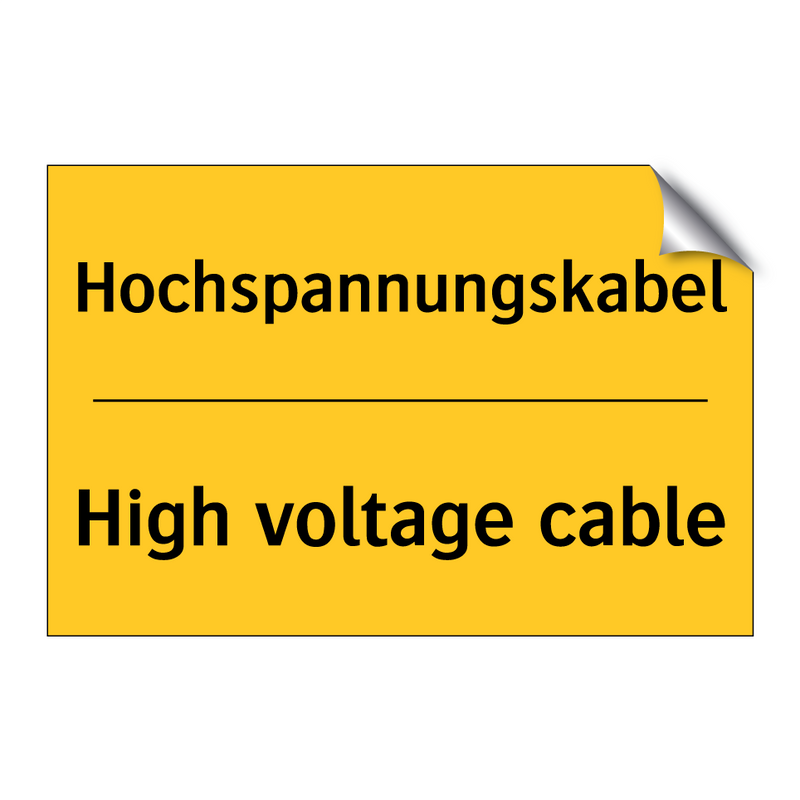 Hochspannungskabel - High voltage cable