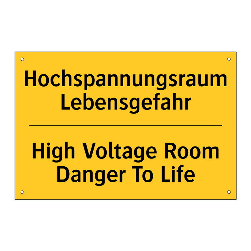 Hochspannungsraum Lebensgefahr - High Voltage Room Danger To Life/.../