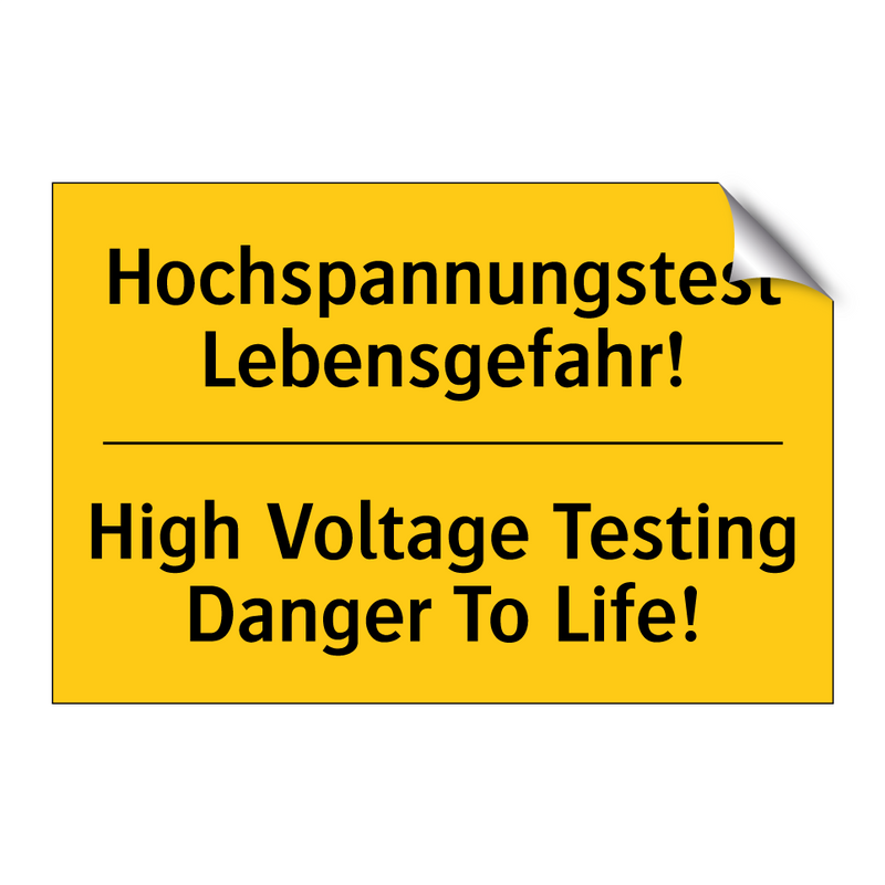 Hochspannungstest Lebensgefahr!/.../ - High Voltage Testing Danger To /.../