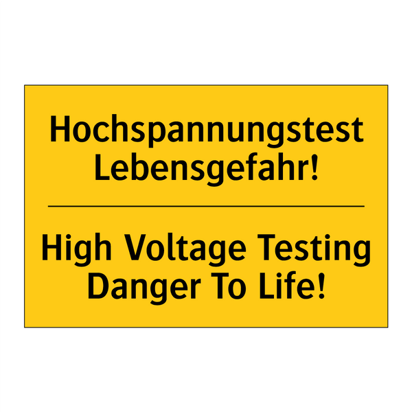 Hochspannungstest Lebensgefahr!/.../ - High Voltage Testing Danger To /.../