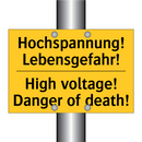 Hochspannung! Lebensgefahr! - High voltage! Danger of death!