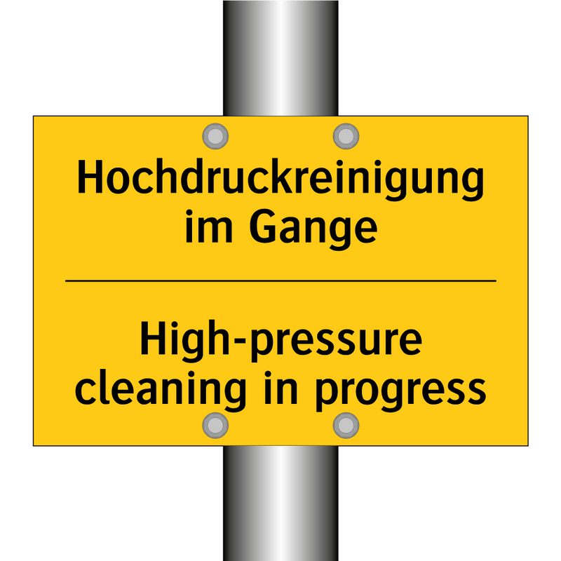 Hochdruckreinigung im Gange - High-pressure cleaning in progress/.../