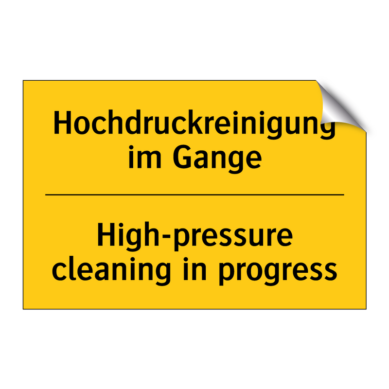 Hochdruckreinigung im Gange - High-pressure cleaning in progress/.../