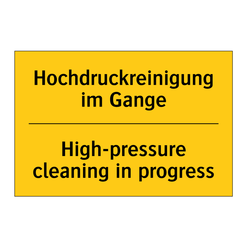 Hochdruckreinigung im Gange - High-pressure cleaning in progress/.../