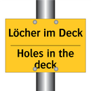 Löcher im Deck - Holes in the deck