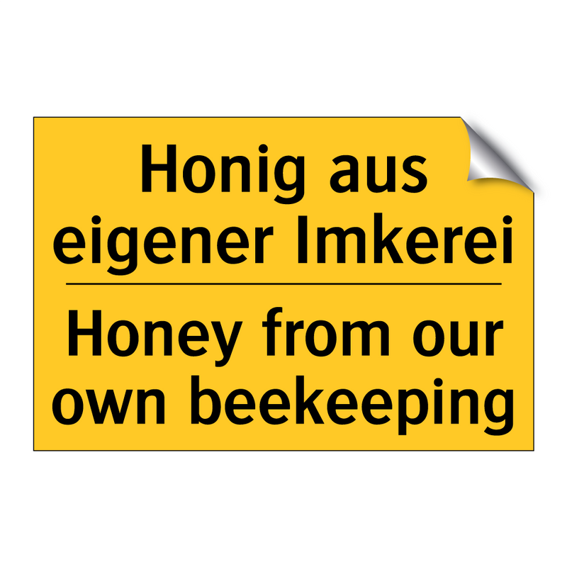 Honig aus eigener Imkerei - Honey from our own beekeeping