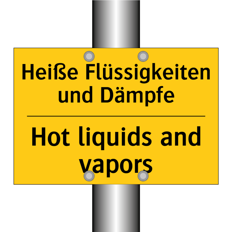 Heiße Flüssigkeiten und Dämpfe - Hot liquids and vapors