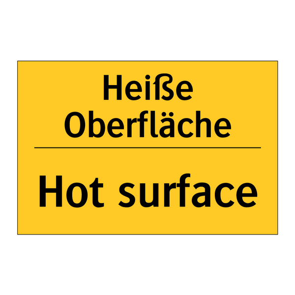 Heiße Oberfläche - Hot surface