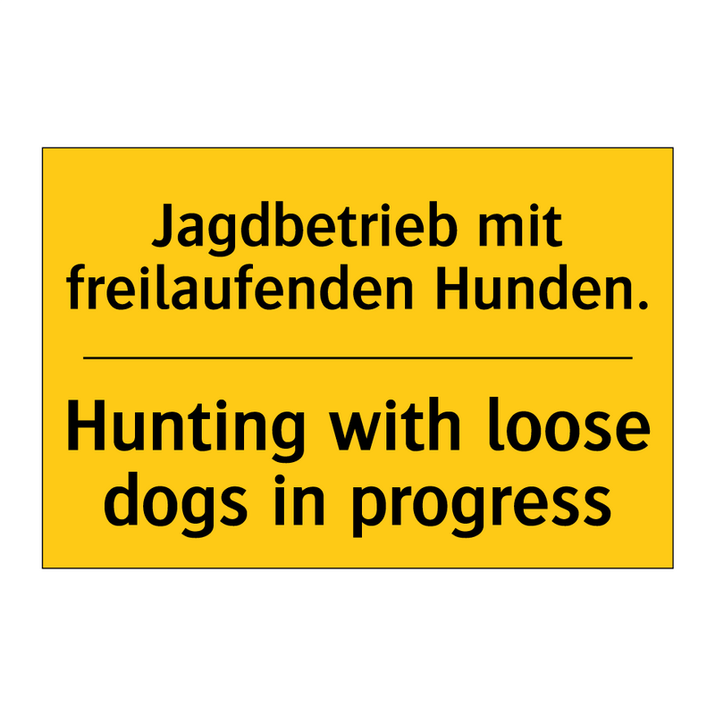 Jagdbetrieb mit freilaufenden /.../ - Hunting with loose dogs in progress/.../