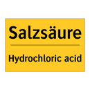 Salzsäure - Hydrochloric acid