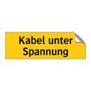Kabel unter Spannung