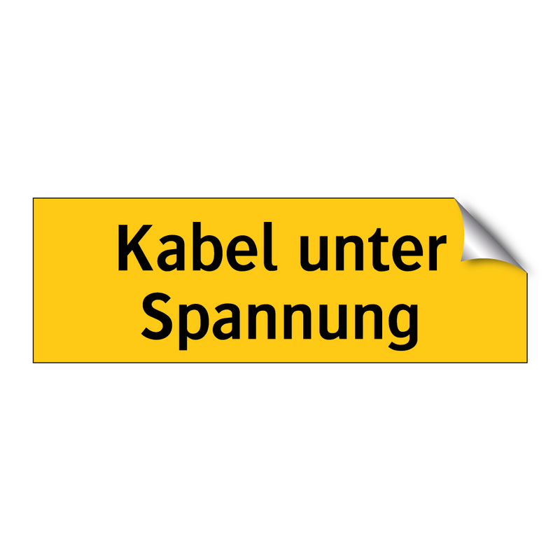 Kabel unter Spannung
