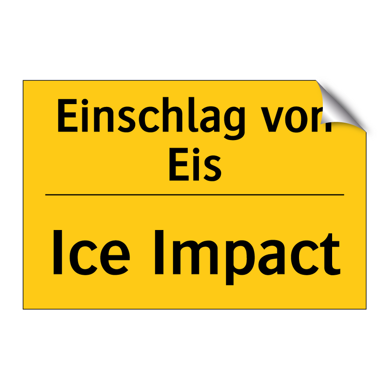Einschlag von Eis - Ice Impact