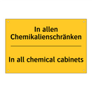 In allen Chemikalienschränken - In all chemical cabinets