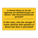 In diesem Raum ist nur die Lagerung /.../ - In this room, only the storage /.../