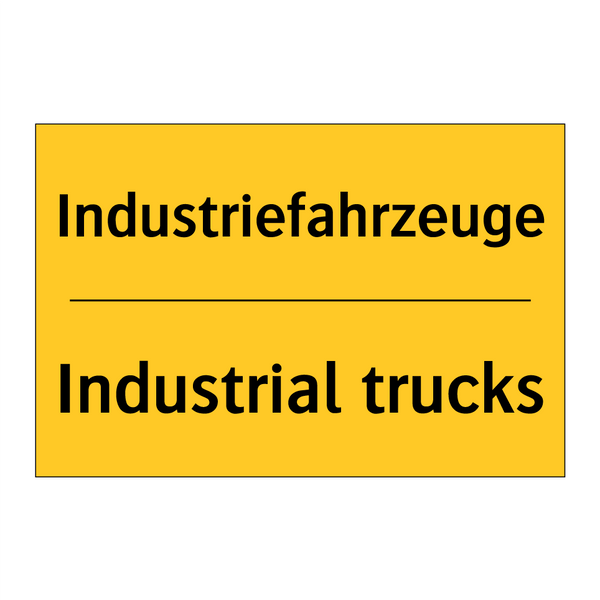 Industriefahrzeuge - Industrial trucks