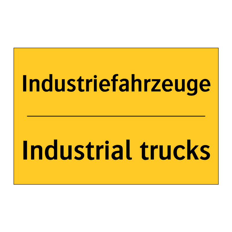 Industriefahrzeuge - Industrial trucks