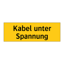 Kabel unter Spannung