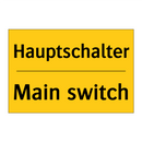 Hauptschalter - Main switch