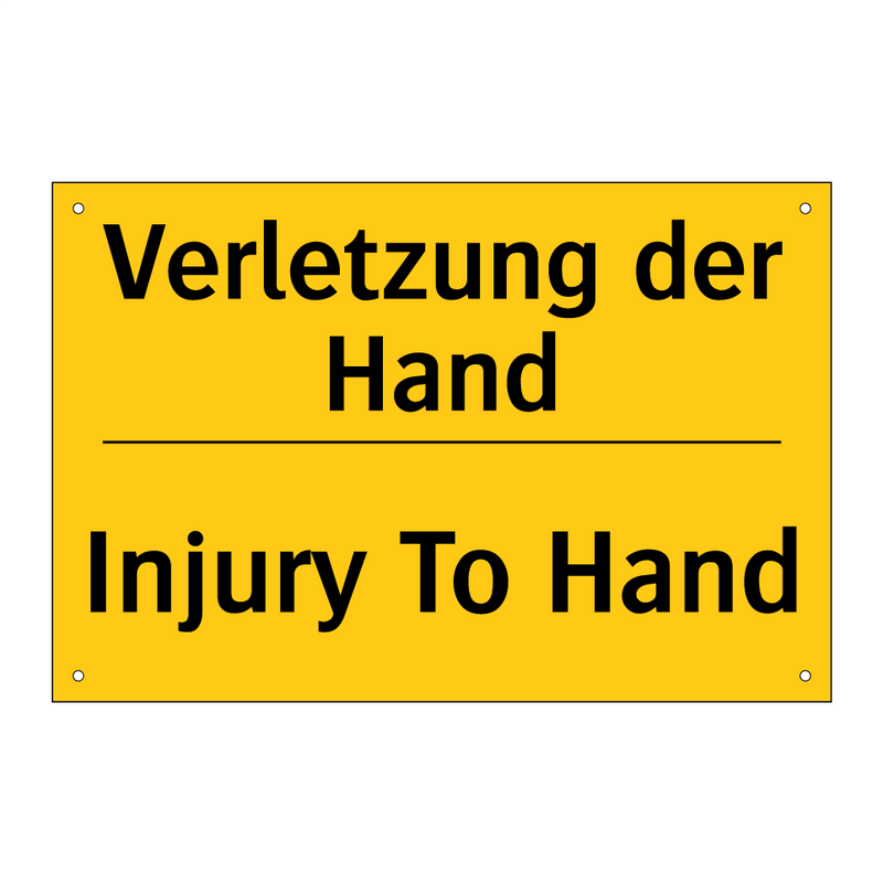 Verletzung der Hand - Injury To Hand