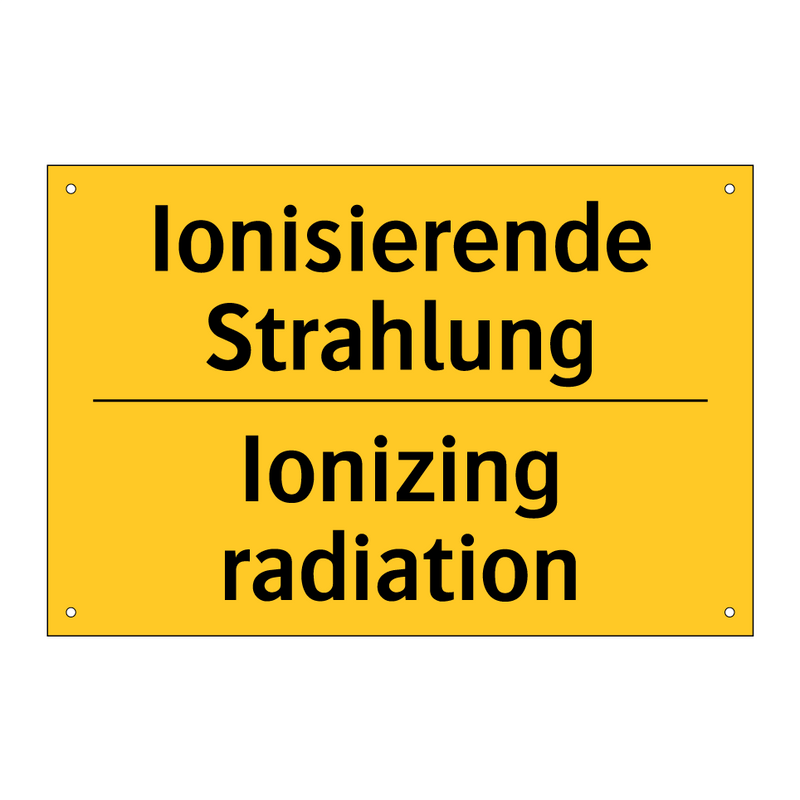 Ionisierende Strahlung - Ionizing radiation