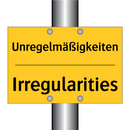 Unregelmäßigkeiten - Irregularities