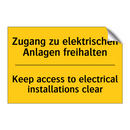 Zugang zu elektrischen Anlagen /.../ - Keep access to electrical installations /.../