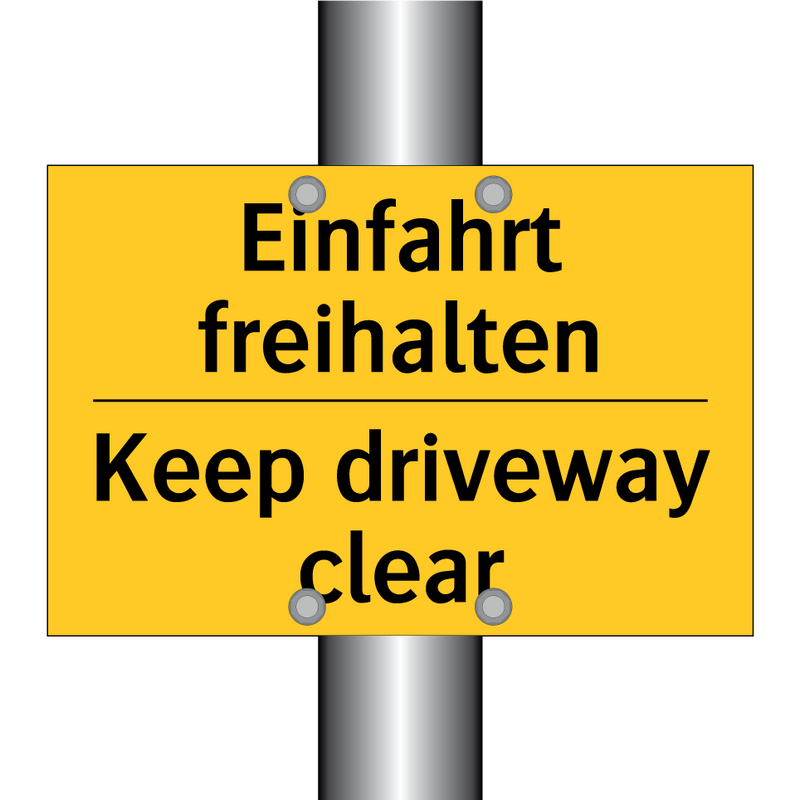 Einfahrt freihalten - Keep driveway clear
