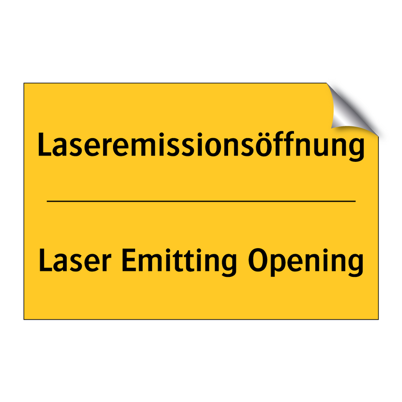 Laseremissionsöffnung - Laser Emitting Opening