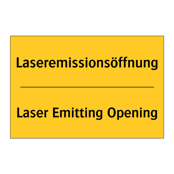 Laseremissionsöffnung - Laser Emitting Opening