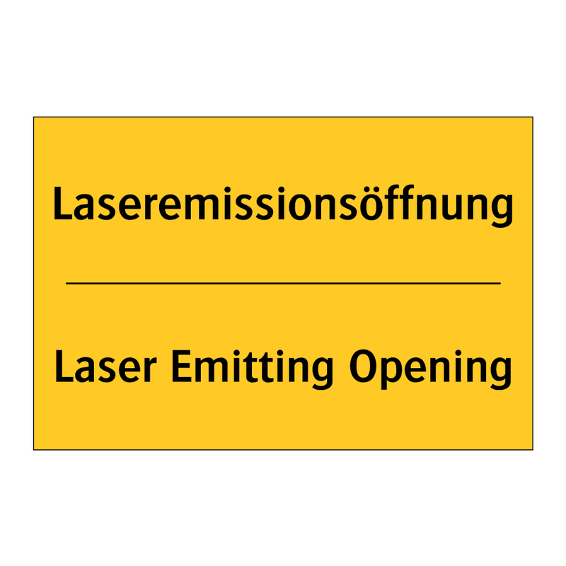 Laseremissionsöffnung - Laser Emitting Opening