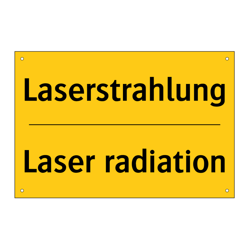 Laserstrahlung - Laser radiation