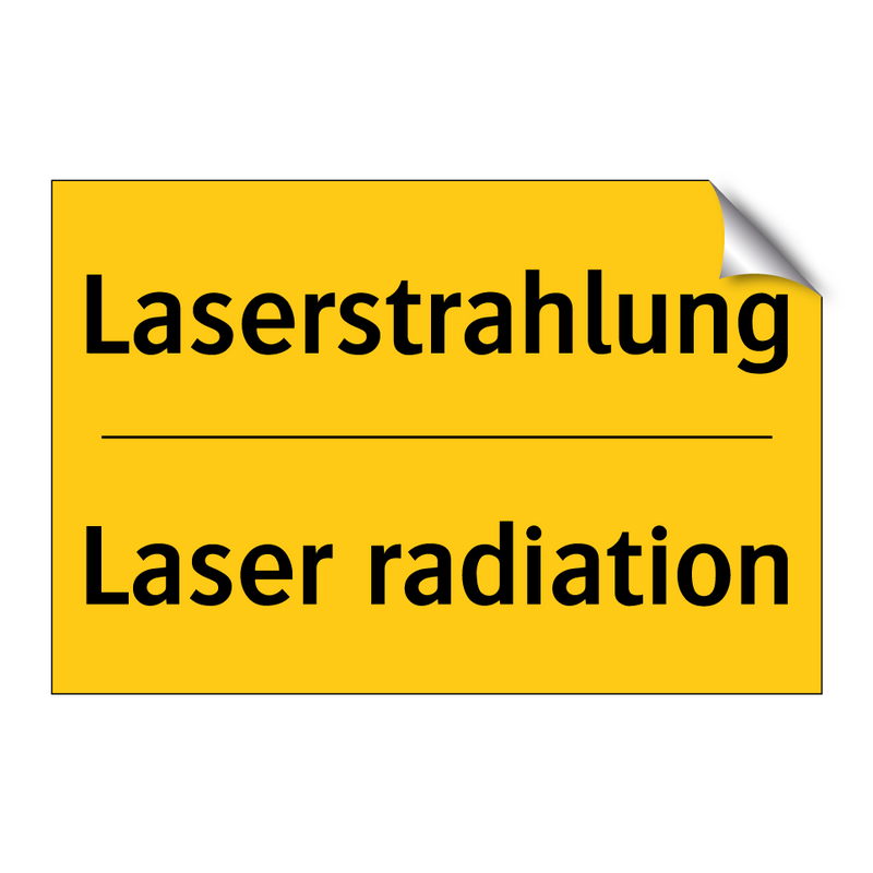 Laserstrahlung - Laser radiation