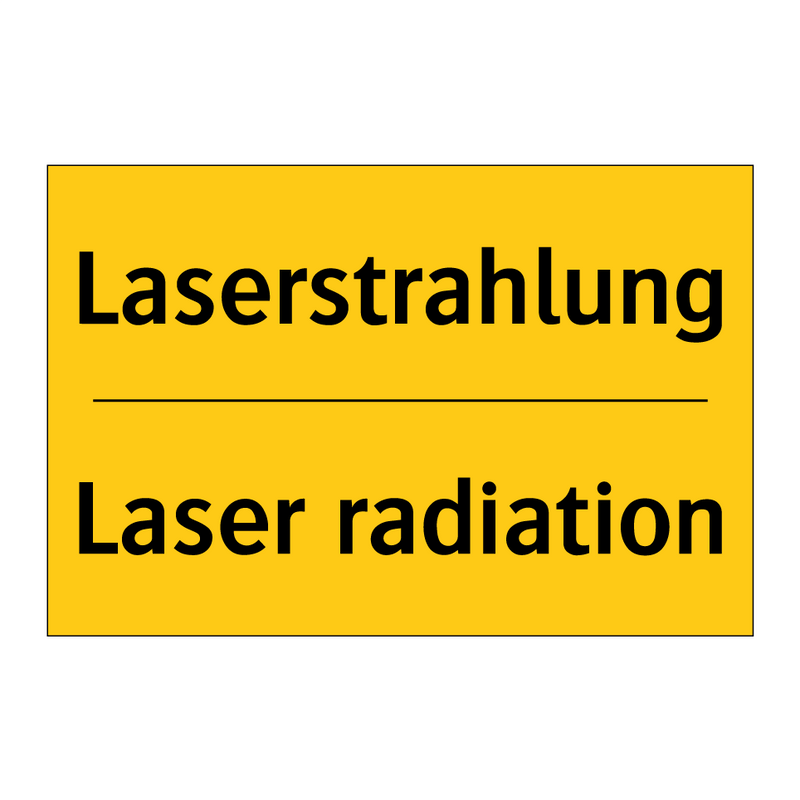 Laserstrahlung - Laser radiation