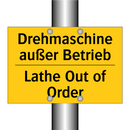 Drehmaschine außer Betrieb - Lathe Out of Order