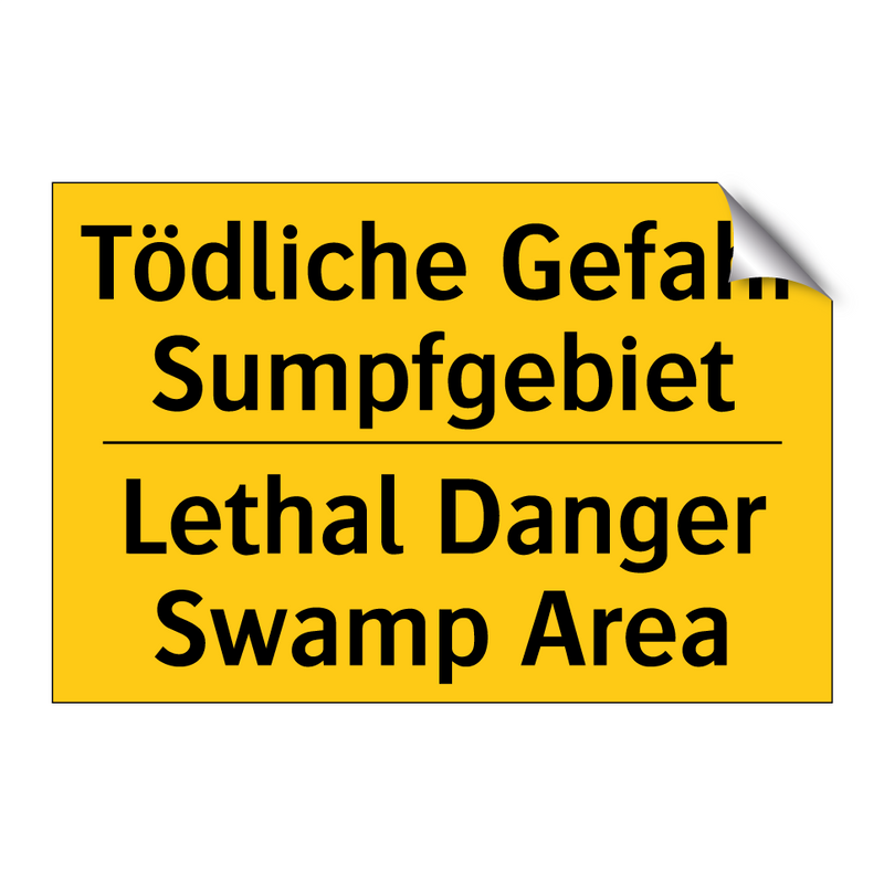 Tödliche Gefahr Sumpfgebiet - Lethal Danger Swamp Area