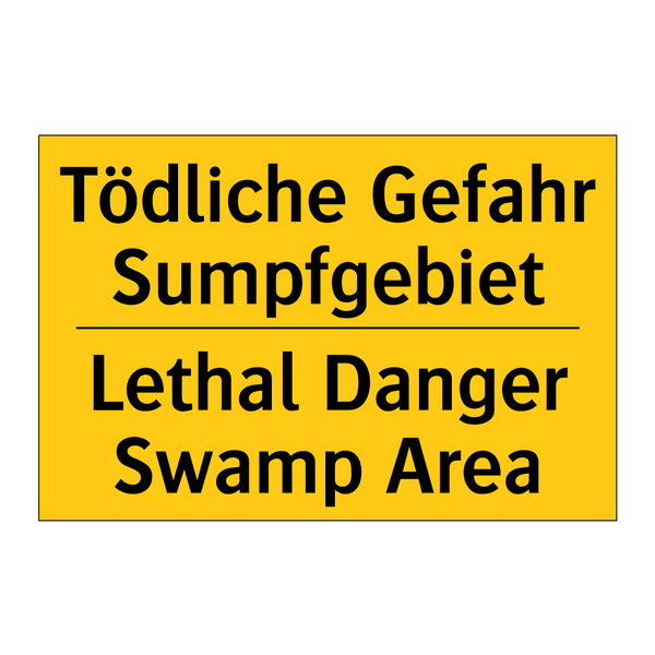 Tödliche Gefahr Sumpfgebiet - Lethal Danger Swamp Area