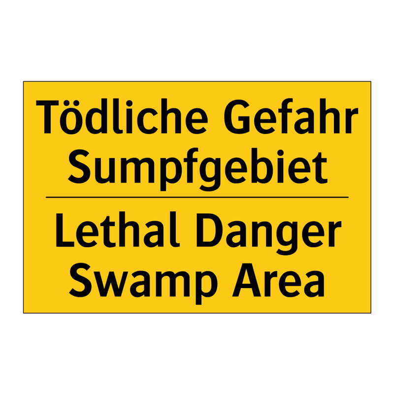 Tödliche Gefahr Sumpfgebiet - Lethal Danger Swamp Area