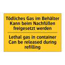 Tödliches Gas im Behälter Kann /.../ - Lethal gas in container Can be /.../