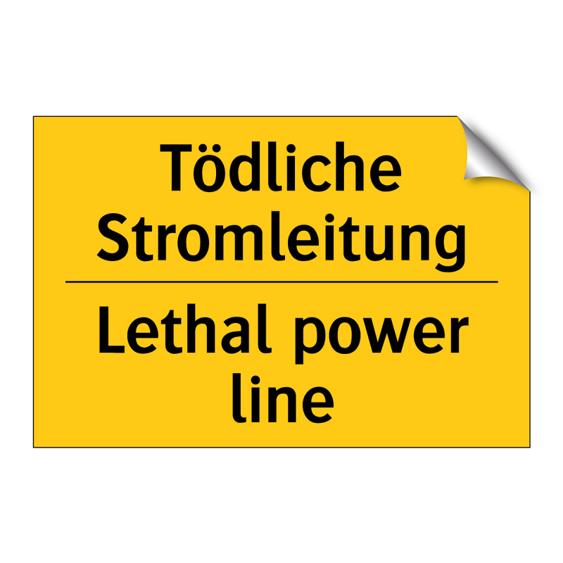 Tödliche Stromleitung - Lethal power line