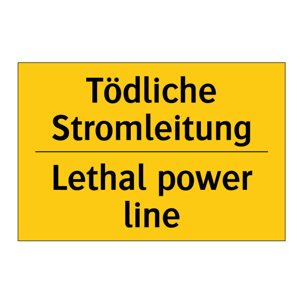 Tödliche Stromleitung - Lethal power line