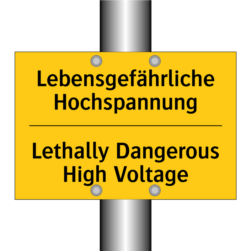 Lebensgefährliche Hochspannung - Lethally Dangerous High Voltage/.../