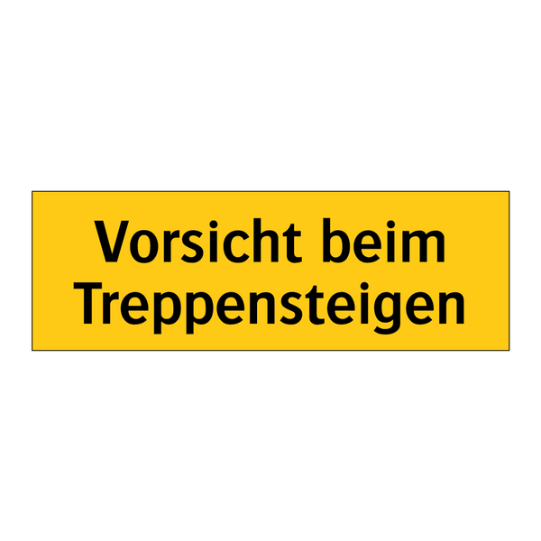 Vorsicht beim Treppensteigen
