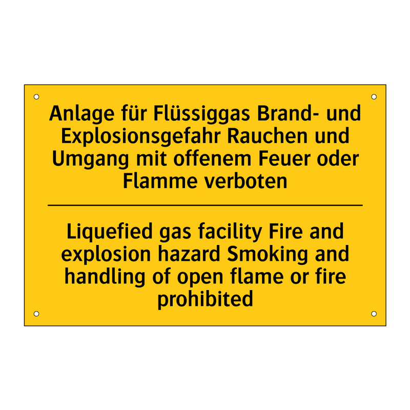 Anlage für Flüssiggas Brand- und /.../ - Liquefied gas facility Fire and /.../