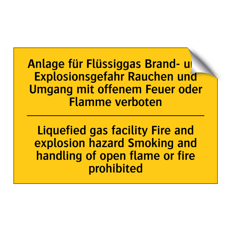 Anlage für Flüssiggas Brand- und /.../ - Liquefied gas facility Fire and /.../