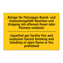 Anlage für Flüssiggas Brand- und /.../ - Liquefied gas facility Fire and /.../