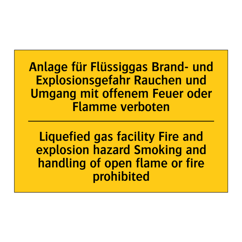 Anlage für Flüssiggas Brand- und /.../ - Liquefied gas facility Fire and /.../
