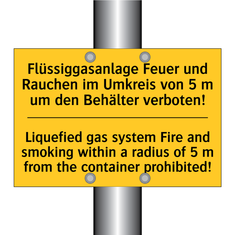 Flüssiggasanlage Feuer und Rauchen /.../ - Liquefied gas system Fire and /.../