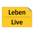 Leben - Live