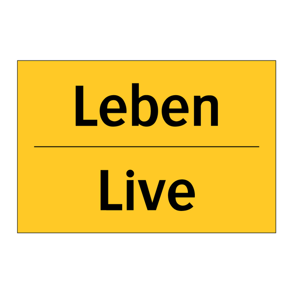 Leben - Live